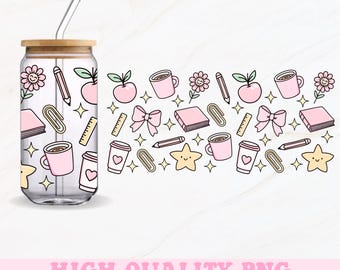 Girly Lehrer Glasdosenverpackung, 16 Unzen Glasdosenverpackung Png, Lehrerin Png, Lehrerin Glasdose Png, Girly Png, Glasdosenverpackung, Glasdosendesign