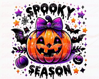 Spooky Season Halloween Png, Sublimation, Pumpkin Png, Retro Halloween Png, Trendy Png, Spooky Vibes Png, Halloween Shirt Png