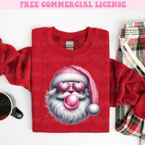 Santa Bubble Gum Weihnachten Tank Top - Lustiges Weihnachtsmann Design