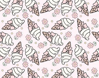 Ice Cream Seamless Pattern, Summer Seamless Pattern, Repeat Pattern, Seamless Pattern, Summer Coquette Png, Sublimation, Summer Pattern