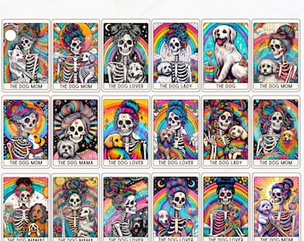 Dog Tarot Cards Png, Tarot Card Png, Tarot Card Sublimation Png, Dog Lover Png, Dog Mama Png, Sublimation Design, Dog Mom Png, UV Dtf Png