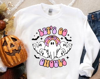 Let's Go Ghouls SVG, Halloween, niedliche Halloween-Svg, Trendy-Svg, SVG-Datei für Cricut, SVG-Datei, Ghost-Svg, Retro-Svg, Spooky-Svg, Ghouls