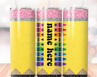 Pencil Tumbler Wrap, Teacher Tumbler Wrap, 20 oz Skinny Tumbler, Sublimation Design, Pencil Png, Teacher 20oz Tumbler Wrap, School Tumbler