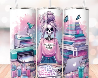 Small Business Tumbler Wrap, 20 Unzen dünner Tumbler, Crafter Tumbler Wrap Png, Girly Tumbler Png, Sublimation Tumbler Wrap, Tumbler Wrap Png