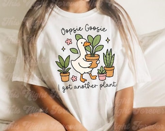 Goose Plant Lover SVG: Trendy Goose Design for Stickers, T-Shirts (Digital Download