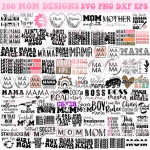 Pacote SVG de mãe, Svg de mamãe, Svg de mãe, Svg de dia das mães, Svg de vida de mãe, Arquivos SVG para Cricut, Svg de mãe engraçada, Svg de camisa de mãe, Svg sarcástico, Svg