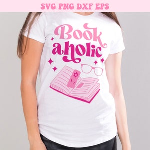 Bookaholic Svg, Book Quote Svg, Bookish Svg, Book Lover Svg, Books Svg, Svg Files for Cricut, Trendy Svg, Svg File, Book Shirt Svg image 2