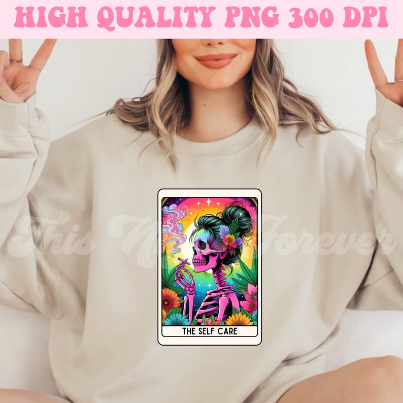 Tarot Cards Png, Stoner Skeleton Png, Funny Tarot Card Png, Mom Tarot Card Png, Sublimation Design, Tarot Card Sublimation, Weed Sublimation image 4