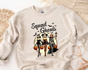 Squad Ghouls Png, Retro Halloween Png, Spooky Season Png, Halloween Png, Halloween Sublimation Png, Sublimation Design, Halloween Shirt Png