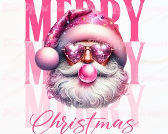 Retro Santa Png, Merry Christmas Png, Christmas Sublimation, Sublimation Design, Christmas Design, Vintage Christmas Png, Santa Design Png