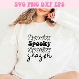 Halloween Svg, Spöklik Säsong Svg, Halloween Spöklik Svg, Söt Halloween Svg, Trendig Svg, Svg-filer för Cricut, Svg-filer, Svg bild 4