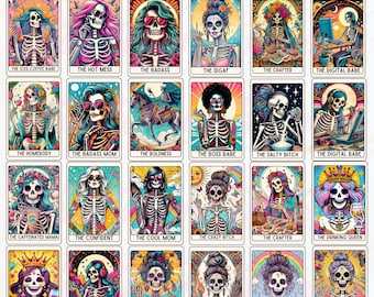 Funny Tarot Cards Png, Tarot Cards Png,Sarcastic Skeleton Png, Mom Tarot Card Png, Sublimation Design, Tarot Card Sublimation, Sarcastic Png