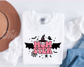 Momster SVG, Halloween SVG, Gruselige Jahreszeit SVG, Süßes Halloween SVG, SVG-Dateien für Cricut, SVG-Dateien, Mom Halloween SVG, Monster SVG, Mom SVG