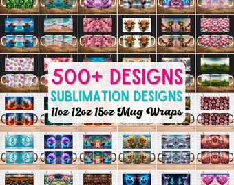 Mug Wrap Bundle, Sublimation Mug Wrap, Sublimation Mug Wraps, Mug Wrap Png, Sublimation Designs, Mug Design, Mug Wrap Designs