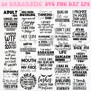 Sarkastisches Bundle-Svg, sarkastisches Svg, lustiges Svg, Mamma-Zitate-Svg, Zitat-Svg, Svg-Dateien für Cricut, trendiges Svg, sarkastisches Png, Svg-Dateien