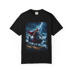 THOR Norse mythology Shirt, Viking God Shirt, Nordic Gods, Viking T-Shirt, Valhalla Tee, Norse Mythology Gift, Unisex Heavy Cotton Tee