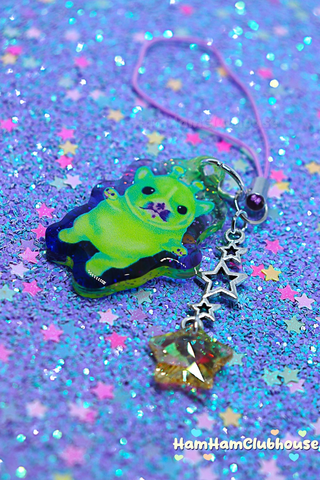 Pibble Meme Gmail Dog Alienposting Glitter Alien Phone Charm - Etsy