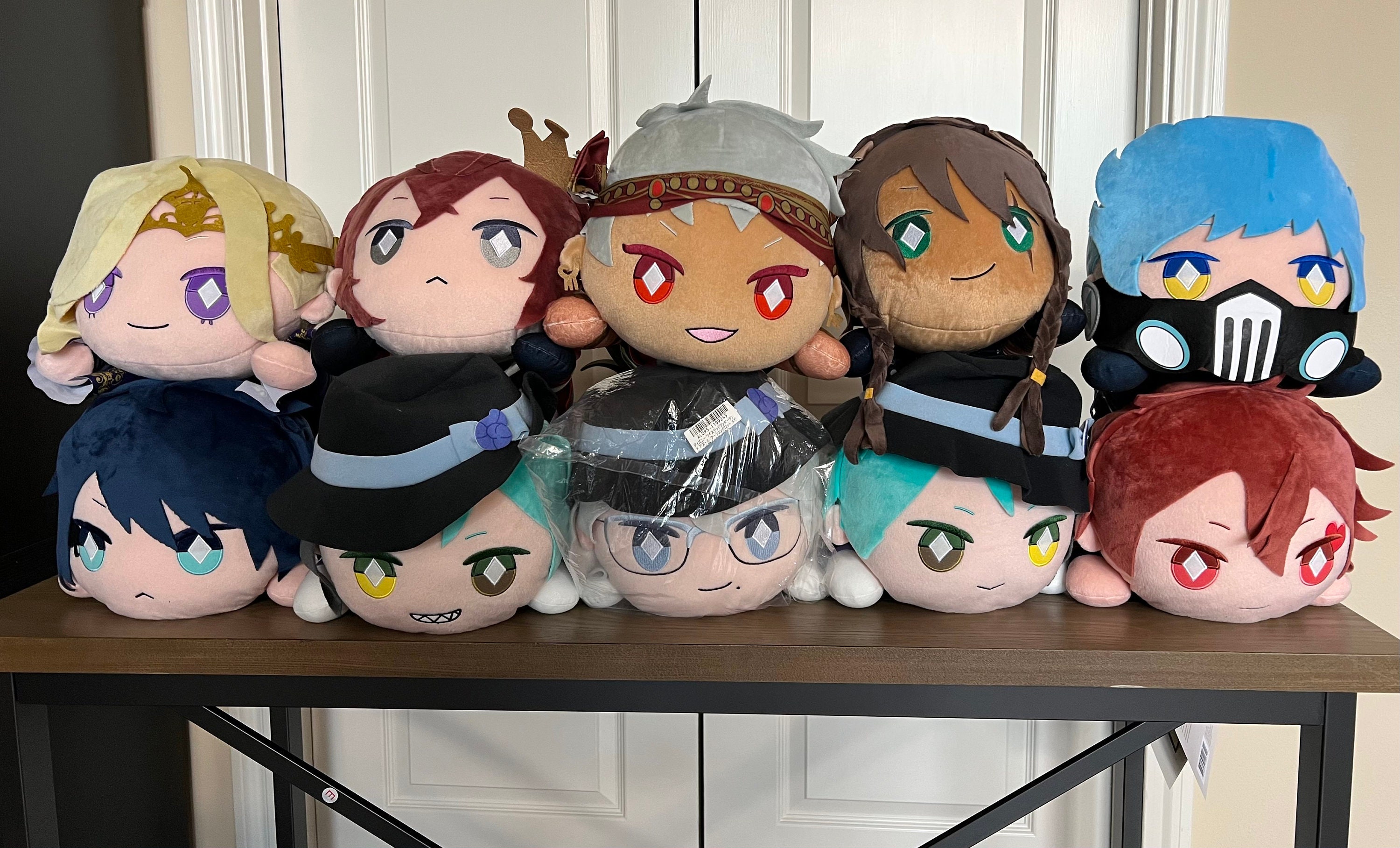 Nesoberi Lying Plush 16 Inch Disney Twisted Wonderland Riddle Ace Deuce  Cater Trey Leona Azul Jade Floyd Kalim Vil Ortho 