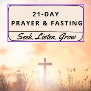 21-Day Prayer and Fasting Journal I Printable Christian Devotional PDF I Scripture-Based Journal