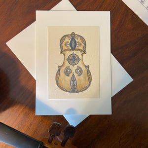Classical Music Violin Greeting Cards