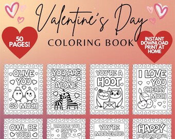 Valentine's Day Coloring pages for Kids, Valentine's Day printable coloring pages, Valentines Day coloring book, Printable coloring book