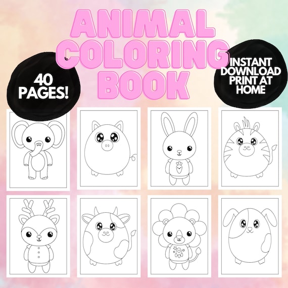 Cute Animal Coloring Book for Adults: Coloring Pages, cute Pictures for  toddlers Children Kids Kindergarten and adults (Perfect Gift #20)  (Paperback)