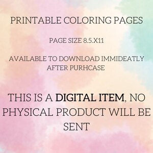 Peut inclure: Pages &agrave; colorier imprimables, disponibles en t&eacute;l&eacute;chargement imm&eacute;diat apr&egrave;s l'achat. Les pages mesurent 8,5 x 11 pouces. Il s'agit d'un article num&eacute;rique, aucun produit physique ne sera envoy&eacute;.