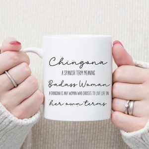 Chingona Mug, Badass Latina Mug, Spanish Coffee Mug, Chingona Gift, Latina Gift, Funny Mug, Coffee Mug, Funny Mexican Mug With Sayings, Mug