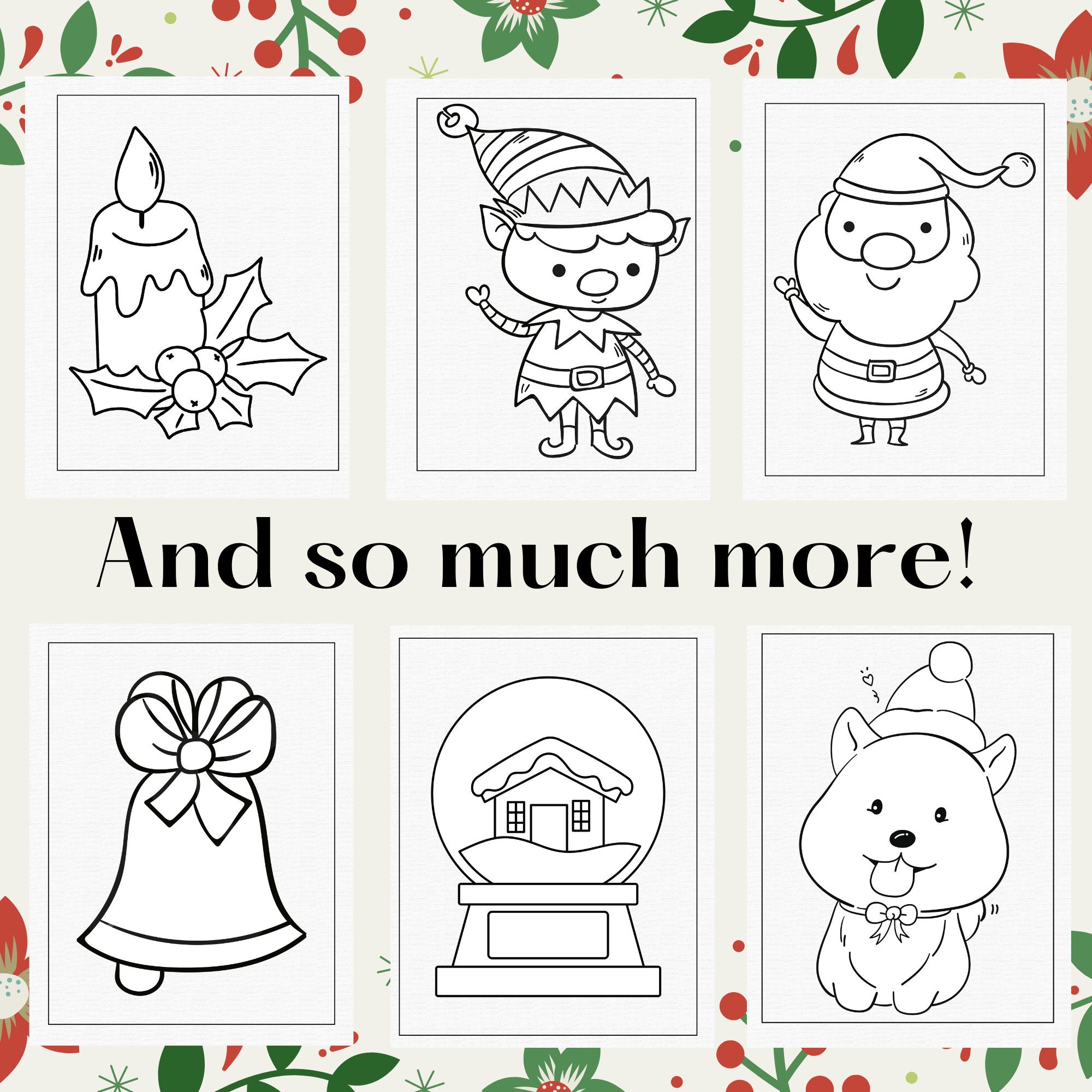 Christmas Coloring Pages for Kids, 60 Christmas Colouring Pages ...