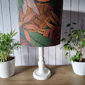 Wunderschöner, handgefertigter Lampenshirm Floral, Jungle, Blätter für Stehlampen, Hängelampen oder Tischlampen Bild 2