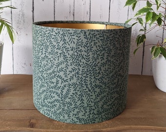 Beautiful, handmade lampshade "Floral, mini leaves" for floor lamps, hanging lamps or table lamps