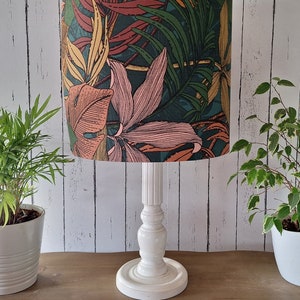 Wunderschöner, handgefertigter Lampenshirm Floral, Jungle, Blätter für Stehlampen, Hängelampen oder Tischlampen Bild 8