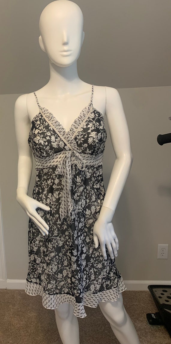 Vintage Lingerie Printed Slip dress