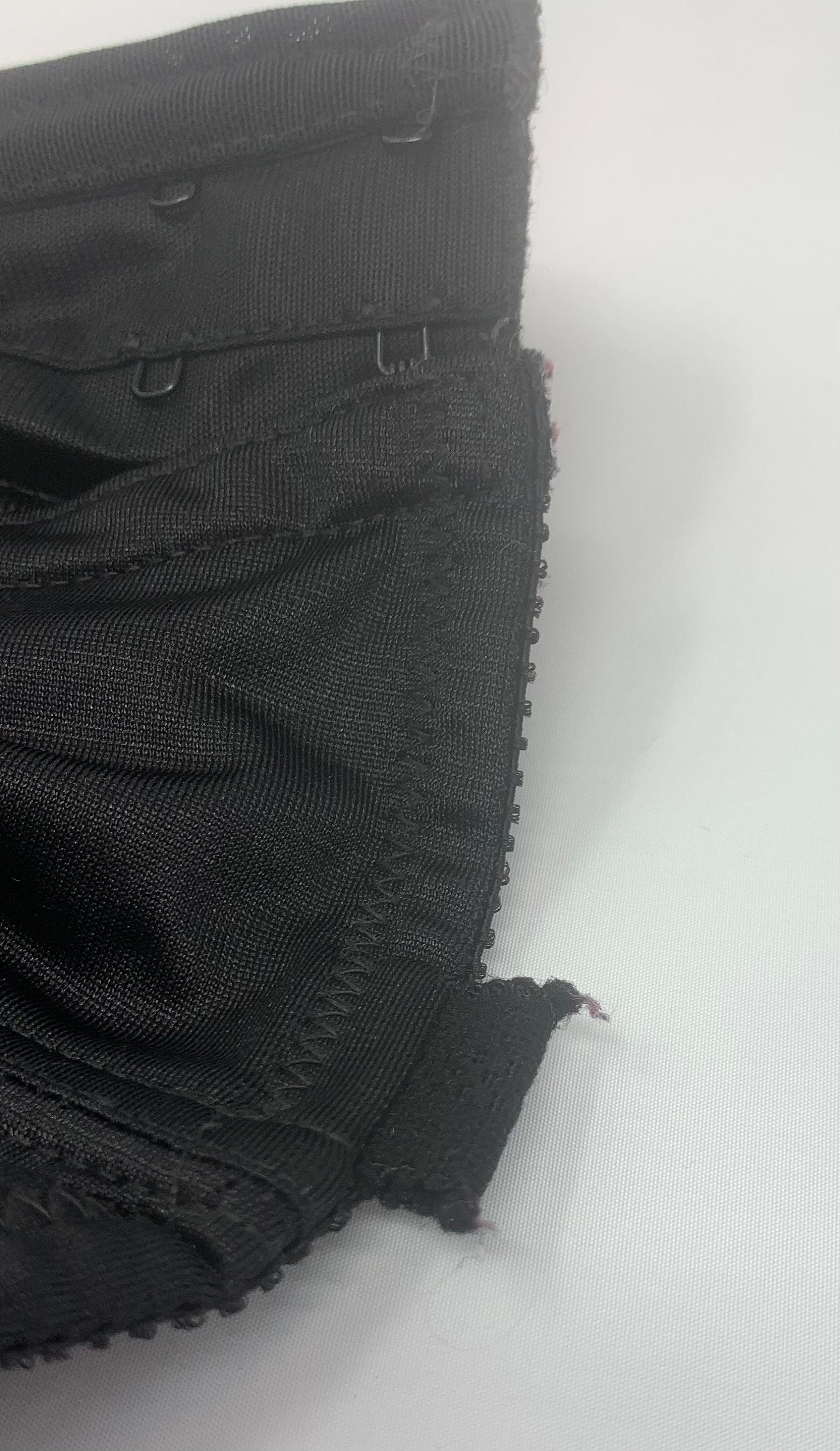Vintage black lace garter belt one size
