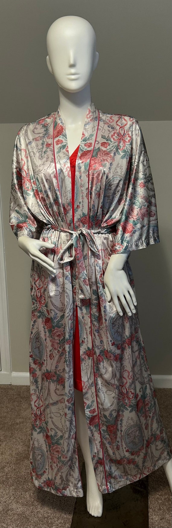Vintage Lingerie Val Mode Robe sz Small