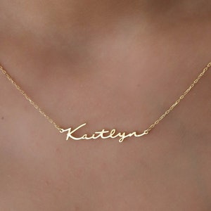 Custom Name Necklace, Gold Name Necklace, Nameplate Necklace, Personalized Gift, Silver Name Jewelry, Necklace For Women, Gifts For Her image 2