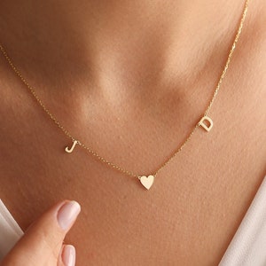 Gold Initial Necklace, Personalized Letter Necklace, Custom Necklace, Personalized Jewelry, Gifts For Her, Valentines Day Gift, Couples Gift