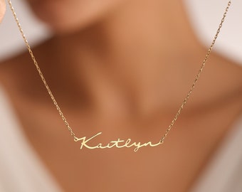 Custom Name Necklace, Gold Name Necklace, Nameplate Necklace, Personalized Gift, Silver Name Jewelry, Necklace For Women, Gifts For Her