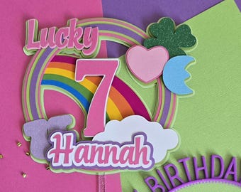 Lucky Seven Cake Topper: Erster Geburtstag, Leprechaun