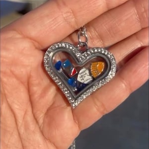 Dodgers Floating Charm necklace. Choose 4 charms.