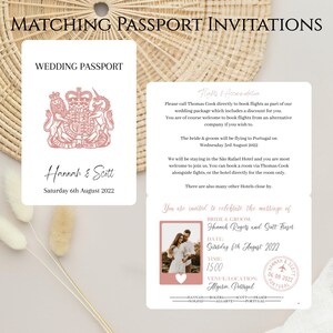 Boarding Pass Save The Date | Abroad Wedding | Travel Destination Wedding | Save the Date magnet | Wedding Passport | Save the Date image 8