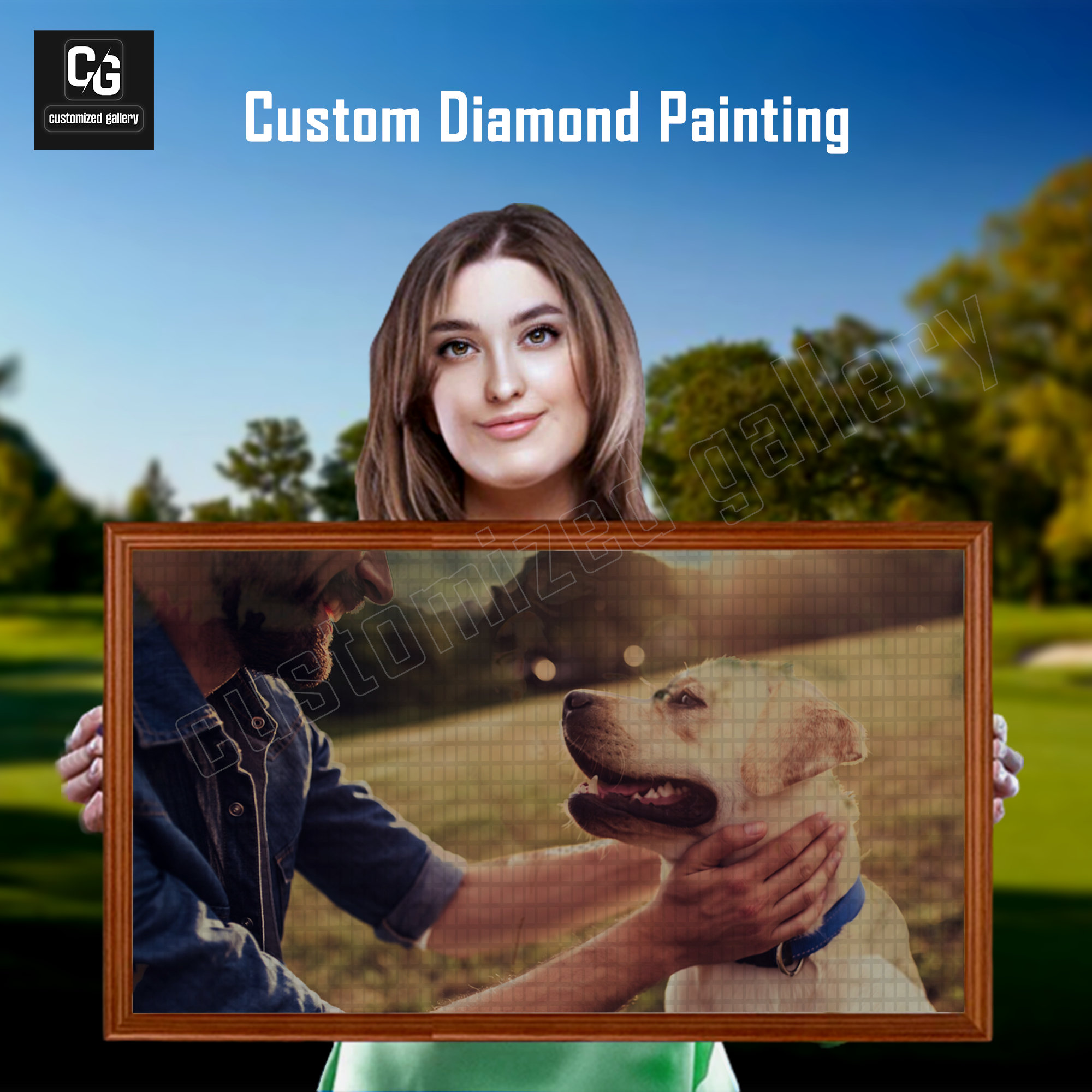 Custom Photo 5D Diamond Painting, DIY Customized Diamond Art Kits, Custom  Portrait, Full Drill Personalized Diamond Dotz Rhinestone Painting 