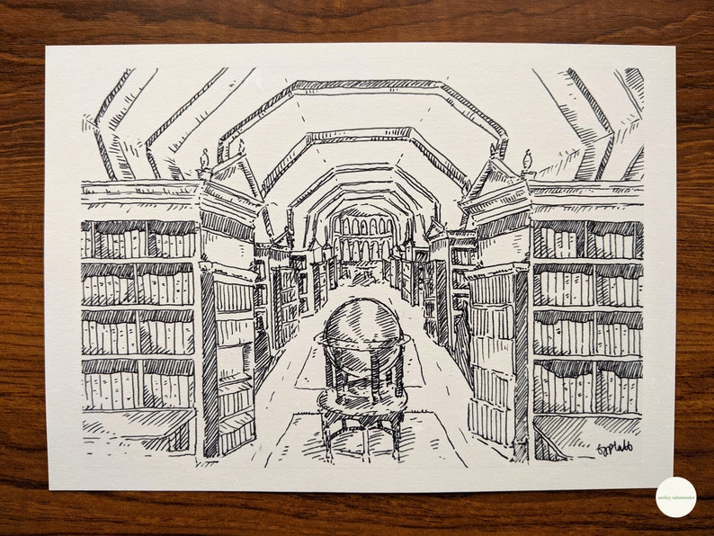 Set of Four A5 St. John’s College, Oxford Prints on Off-white Card (the ...