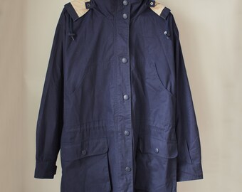 Vintage St John's Bay Jacket XL Gorpcore Full Zip Hooded Black