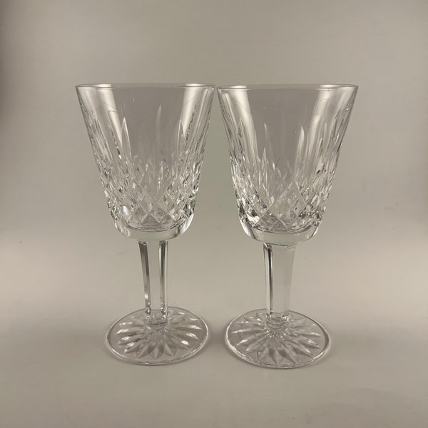 Waterford Lismore White Wine Glasses Etsy
