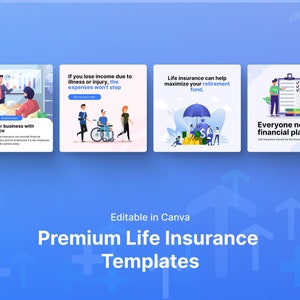 100+ Premium Life Insurance Instagram Templates | Insurance content | Insurance agent | Insurance broker