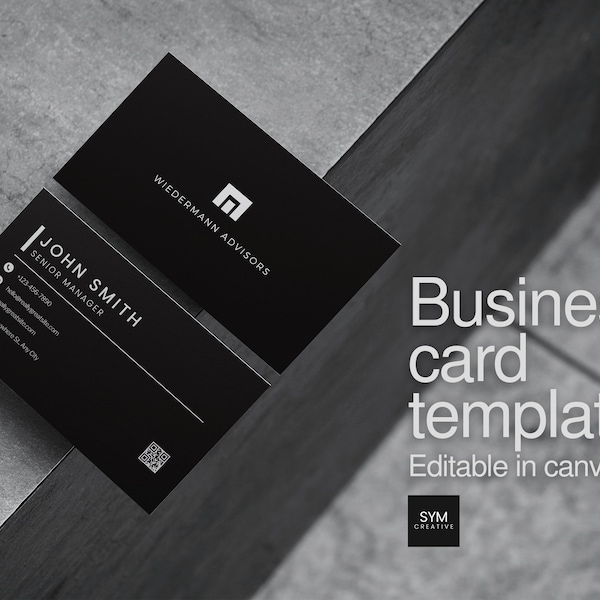 Minimalistic business card. Finance business card. Financial advisor business card. Insurance agent business card.