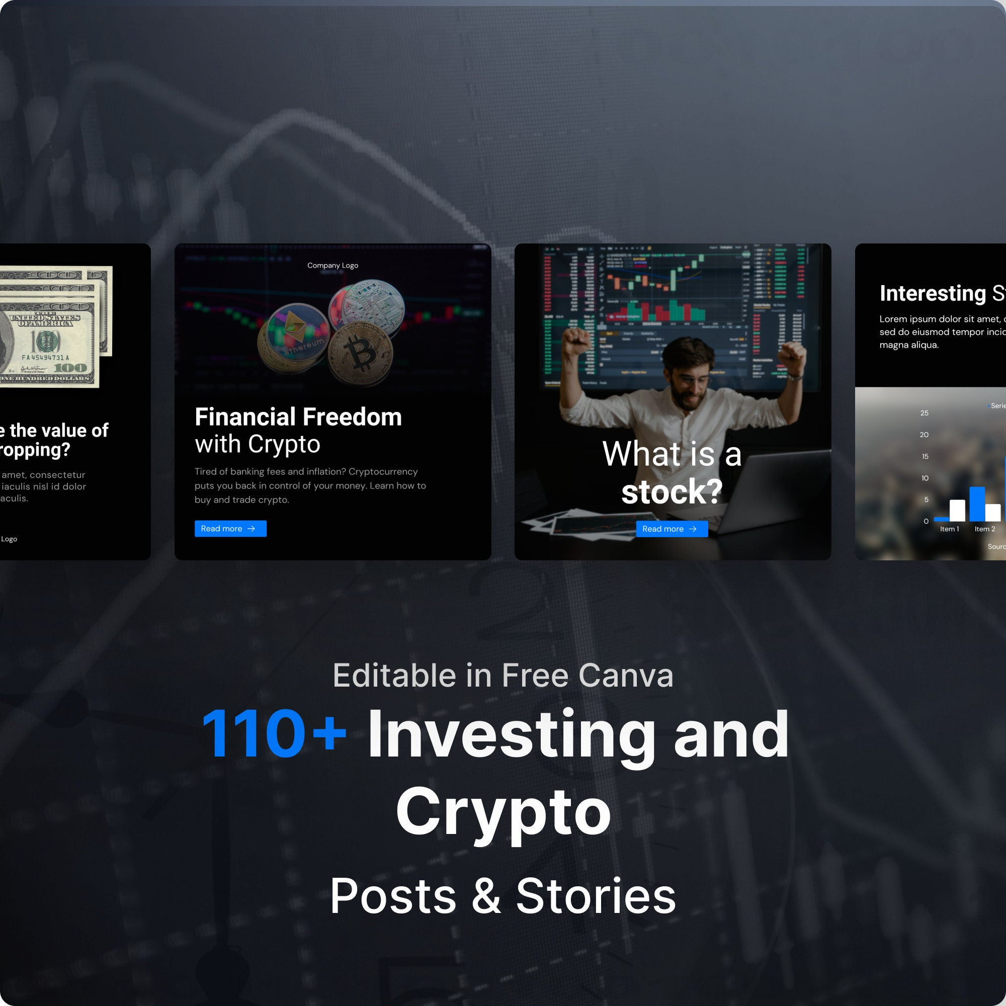 Crypto Templates Canva - Etsy