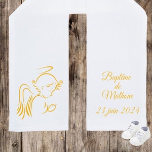 Personalized baptism stole scarf Angel