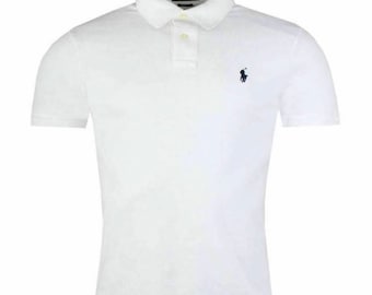 Vintage Polo Ralph Lauren Single Stitch T Shirt Polo Shirt 2XL White Tee Etsy
